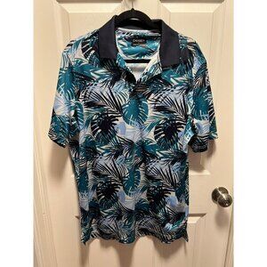 Chase54 | Golf Polo Leaf Pattern Sz L